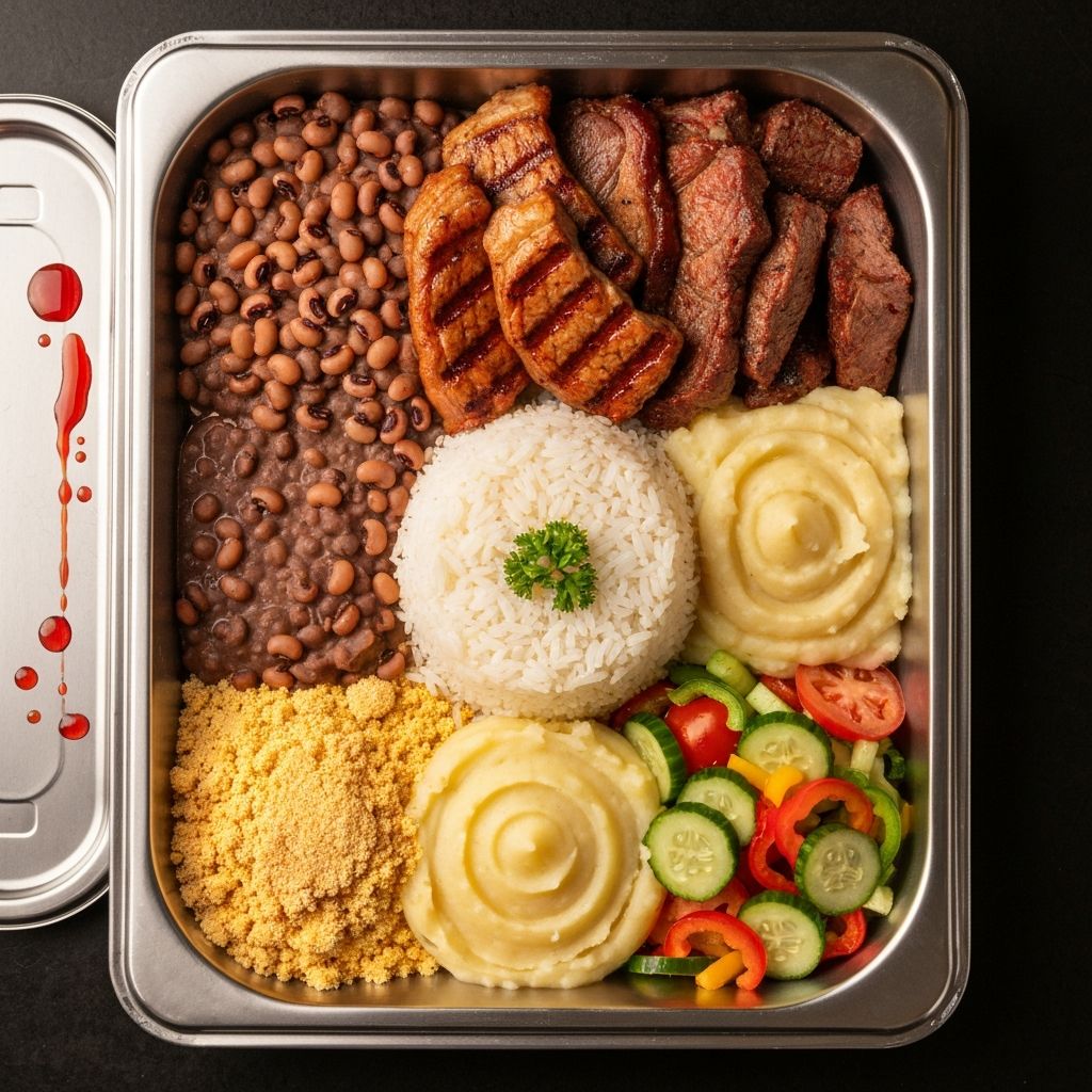 Marmitex Grande Com Churrasco